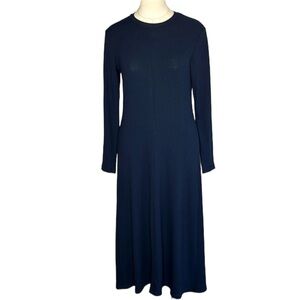 Minimum long sleeve stretch jersey knit dress